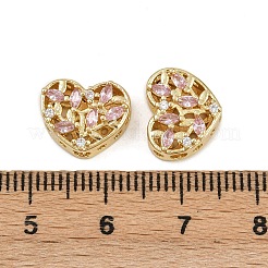 Brass Pave Cubic Zirconia Multi-strand Links&nbsp;ZIRC-F145-10G-02