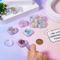 10 Boxes 10 Colors PET Shiny Nail Art Glitter&nbsp;MRMJ-TA0001-33