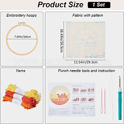 Punch Embroidery Starter Kits&nbsp;DIY-WH20007-13A
