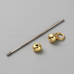 Iron Bar Beadable Keychain for Jewelry Making DIY Crafts&nbsp;IFIN-SZC0005-01A-02