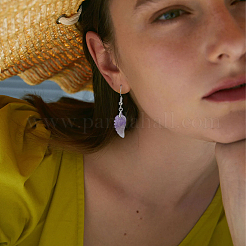 3 Pairs 3 Styles Natural Mixed Gemstone Wings Dangle Earrings with Brass Pins for Women&nbsp;EJEW-FI0003-19