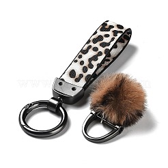 Imitation Leather Key Keychains&nbsp;KEYC-M021-02B
