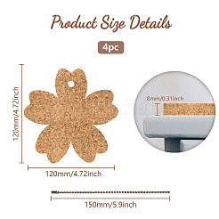 4Pcs Cork Pendant Decoration&nbsp;KEYC-PB0001-02D