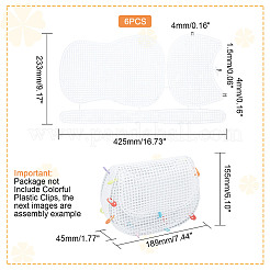 Plastic Mesh Canvas Bag Sheets Sets&nbsp;DIY-WH0185-33