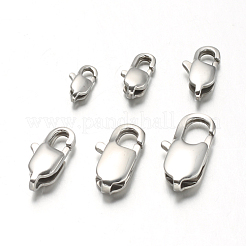 Tarnish Resistant 304 Stainless Steel Lobster Claw Clasps&nbsp;STAS-F094-05F-P