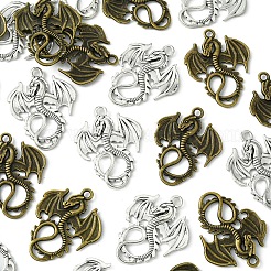 30Pcs 2 Colors Tibetan Style Alloy Pendants&nbsp;TIBEP-FS0001-17