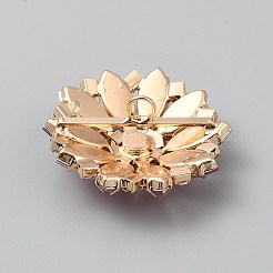 Alloy & Glass & Rhinestone Shank Buttons&nbsp;BUTT-WH0029-54B