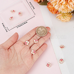 12Pcs Brass Enamel Charms&nbsp;KK-BBC0012-21
