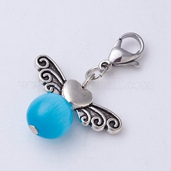 Cat Eye Pendants&nbsp;HJEW-JM00353-M