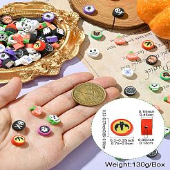 200Pcs 2 Styles Halloween Handmade Polymer Clay Beads&nbsp;CLAY-CJ0001-86