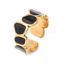 304 Stainless Steel Cuff Open Rings&nbsp;RJEW-H266-03A-G