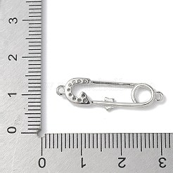 Brass Micro Pave Cubic Zirconia Connector Charms&nbsp;KK-Q091-03P