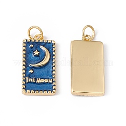 Rack Plating Brass Enamel Pendants&nbsp;KK-B060-01G