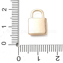 Brass Micro Pave Clear Cubic Zirconia Charms&nbsp;CU-CBAFF5B-14G
