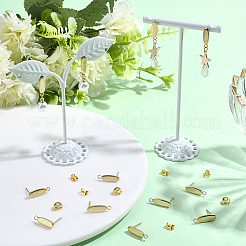 30Pcs 201 Stainless Steel Oval Stud Earring Findings&nbsp;STAS-BBC0010-07