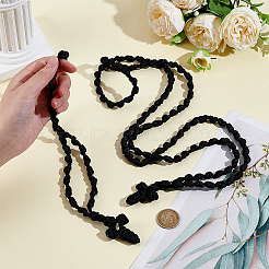 2Pcs 2 Styles Polyester Braided Cord Cross Pendant Prayer Necklaces&nbsp;NJEW-UN0001-87