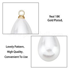 ABS Plastic Imitation Pearl Pendants&nbsp;KK-BC0010-75
