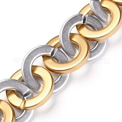 Handmade Opaque Spray Painted Acrylic Rolo Chains&nbsp;AJEW-JB00847