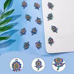 Rainbow Color Alloy Pendant Rhinestone Settings&nbsp;FIND-SZ0002-48