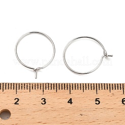 Brass Hoop Earring Findings&nbsp;KK-R112-038A