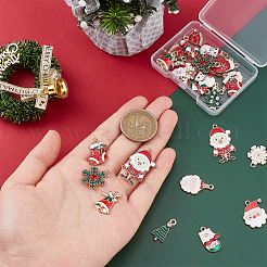 28Pcs 14 Style Alloy Enamel Pendants&nbsp;FIND-SC0002-63
