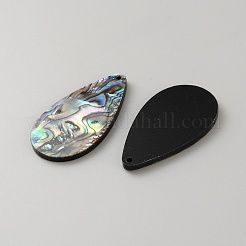 Natural Paua Shell/Abalone Shell Pendants&nbsp;SHEL-WH0008-09B