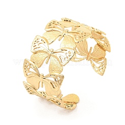 304 Stainless Steel Open Cuff Bangles&nbsp;BJEW-U015-02G