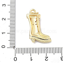 Brass Micro Pave Cubic Zirconia Pendants&nbsp;KK-H539-01G