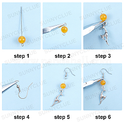 DIY Dangle Earring Making Kits&nbsp;DIY-SC0012-35