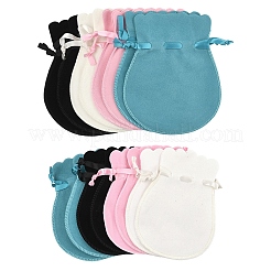 8Pcs 4 Colors Double Sided Velvet Bags&nbsp;TP-YW0001-06B