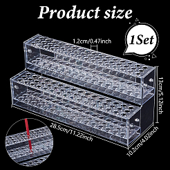 2 Layers 96 Holes Acrylic Pen Holder&nbsp;AJEW-WH0609-807
