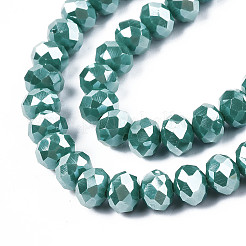 Electroplate Glass Beads Strands&nbsp;EGLA-A034-P4mm-A09