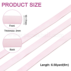 6M Polyester Satin Ribbons&nbsp;OCOR-WH0082-66C