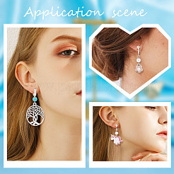 18Pcs 3 Style Brass Clip-on Earring Findings&nbsp;FIND-SC0003-96S