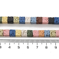 Synthetic Lava Rock Dyed Beads Strands&nbsp;G-H311-02B-05
