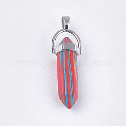 Synthetic Malachite Pendants&nbsp;G-S246-20