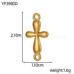 304 Stainless Steel Links&nbsp;STAS-OY017-10G
