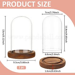 Arch Glass Dome Cover&nbsp;AJEW-WH0596-866A-01