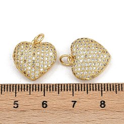 Brass Micro Pave Cubic Zirconia Pendants&nbsp;ZIRC-I367-06G-02