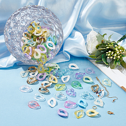 DIY Curb Chains Earrings Bracelets Necklaces Making Kits&nbsp;DIY-PH0009-28