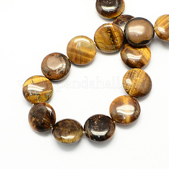 Natural Tiger Eye Stone Bead Strands&nbsp;G-S110-15