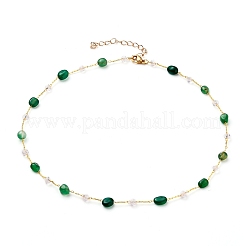Nuggets Natural Gemstone Beaded Necklaces&nbsp;NJEW-JN03188
