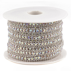 Brass Rhinestone Strass Chains&nbsp;CHC-T006-01C
