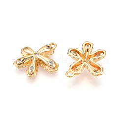 Brass Micro Pave Cubic Zirconia Pendants&nbsp;KK-N262-113B-G