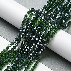 Transparent Electroplate Glass Beads Strands&nbsp;EGLA-A039-T3mm-A25