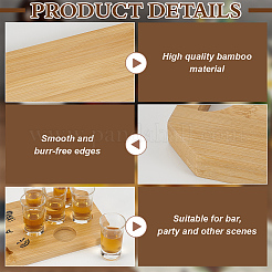 Bamboo Wine Serving Trays&nbsp;ODIS-WH0025-200