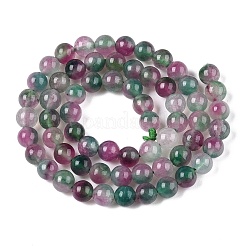 Dyed Natural White Jade Beads Strands&nbsp;G-T138-6mm-210-3