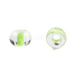 Glow in the Dark Luminous Transparent 8/0 Glass Seed Beads&nbsp;SEED-YWC0001-01I