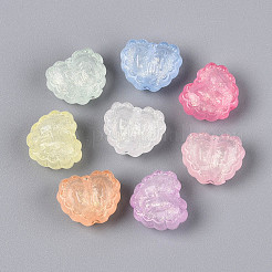 Luminous Frosted Transparent Acrylic Beads&nbsp;TACR-T029-25M