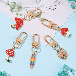 5Pcs Alloy Enamel Keychain&nbsp;JX218A